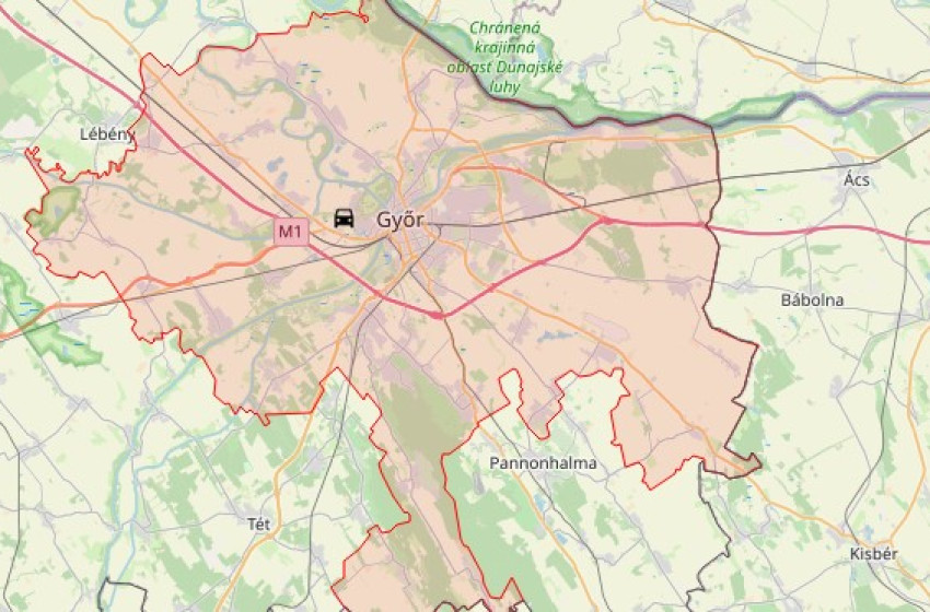 Összeütközött két személygépkocsi Győr közelében